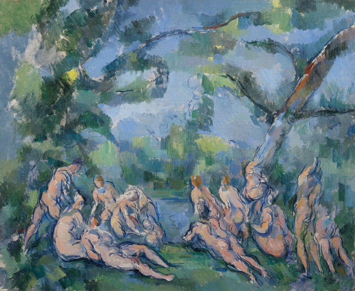 The Bathers #artbots #cezanne