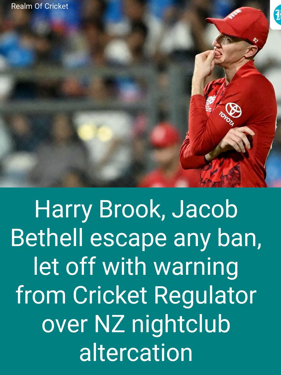 Cricket regulator confirms Brook and Bethell breached professional conduct rules.

#cricket #cricketnews #cricketnews #cricketfans