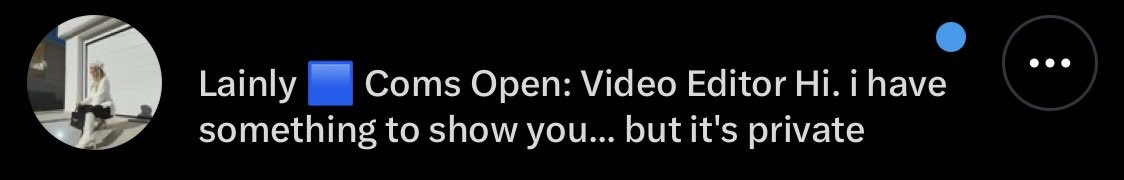 Lainly 🟦 Coms Open: Video Editor tweet media