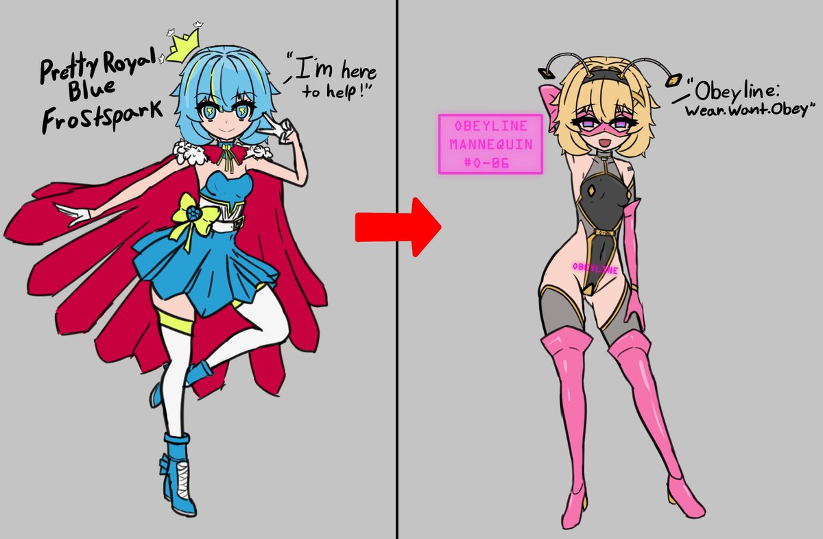 Both for visibility! 

lore in quoted post
#hypno #hypnoart #corruption #hypnokink