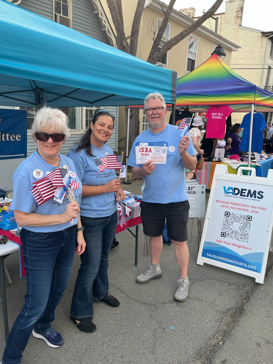 FCDC leadership representing at the first Warrenton First Friday of the year.