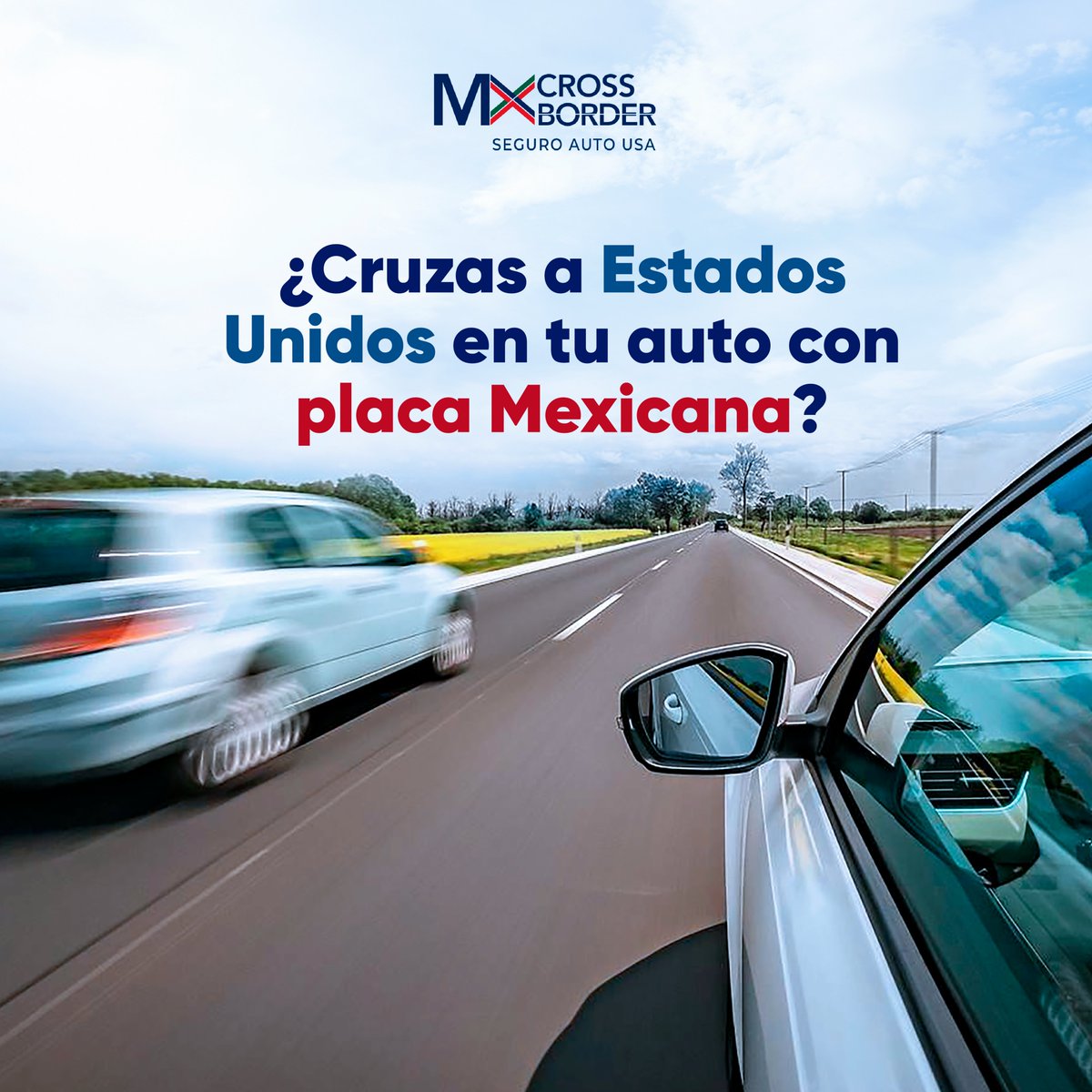 MX_CrossBorder's tweet photo. Si manejas en Estados Unidos con placas mexicanas, necesitas un seguro válido allá.

Con Seguro Auto USA de MXCrossBorder puedes viajar protegido en todo tu recorrido.

Cotiza ahora en 📩 https://t.co/BK9Gikvnr1

#SeguroAutoUSA #CruzaSeguro #ViajaProtegido https://t.co/DSP4ZQlUwi