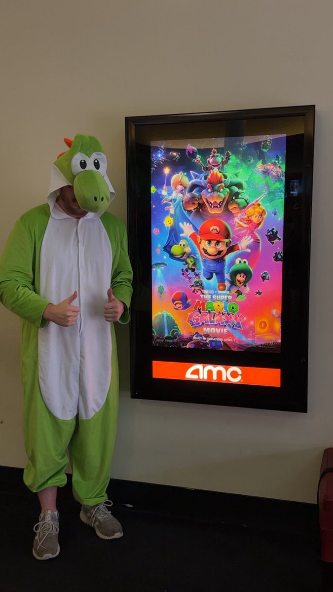 JKliszewski's tweet photo. Super Mario Galaxy Takeaways:

1. 2026 is the year of the dinosaur 
2. I want a bowser theme park irl
3. Yoshi is top tier
4. Really wish they didn’t say fox was in the movie before it came out
5. So many easter eggs I need to watch a YouTube video
Bonus: More Yoshi Please https://t.co/k1HoIS65D5