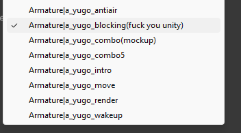 MarinoDev's tweet photo. I love how inconsistent exporting animations from blender is https://t.co/4oTir5m1lW