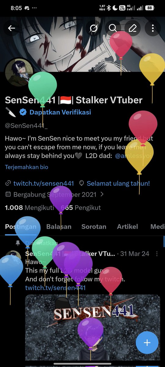 SenSen441 |🇮🇩| Stalker VTuber🔪 tweet media