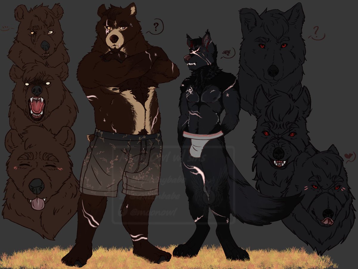 Glitchbabe's tweet photo. Furry #sovreich? 🐻💛🐺

(there is bonus one with no clothes🔞)
#countryhumans https://t.co/hT5hrWxg6H