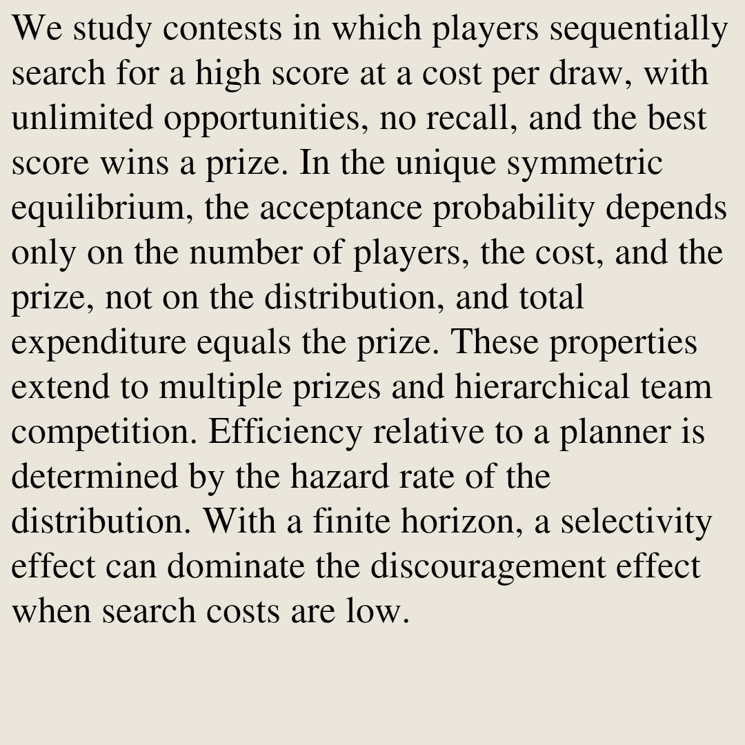 Theoretical Economics Papers tweet media