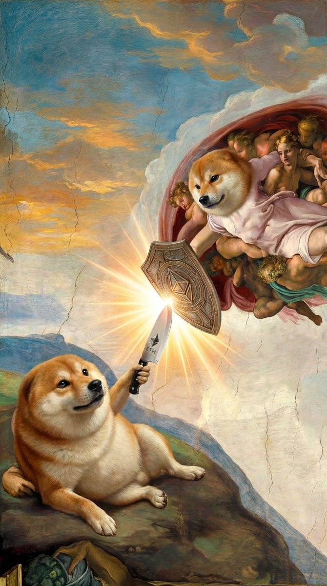 Forged in faith, defended by ETH.

What the dog doing?🔪🛡️

#我的刀盾 🔷