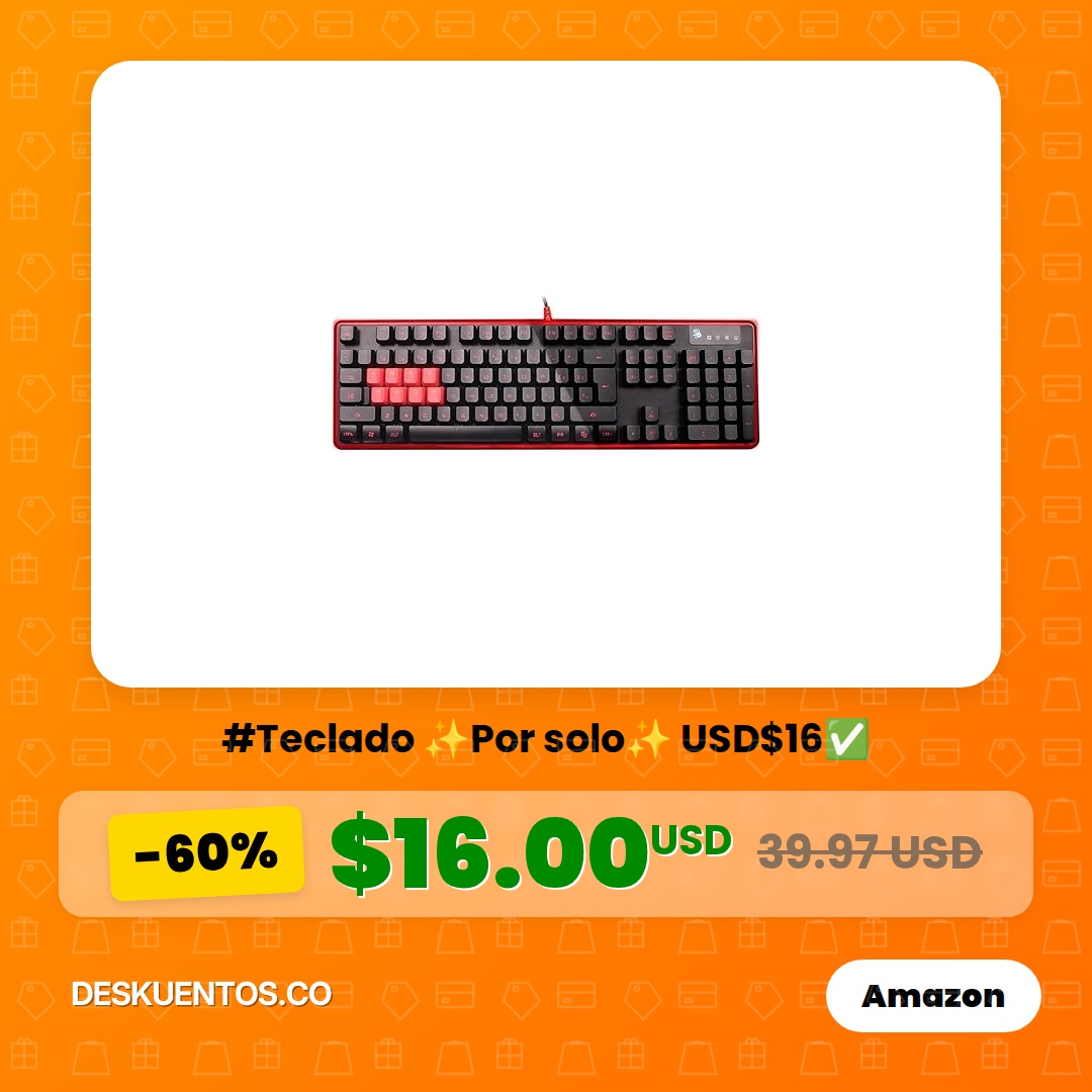 DeskuentosCo's tweet image. #Teclado ✨por solo USD$16✅ Cupón: No. Tu billetera ya está bailando de alegría 💃😆 ¡Escribe sin dramas! ⌨️✨

deskuentos.co/p/e27nr