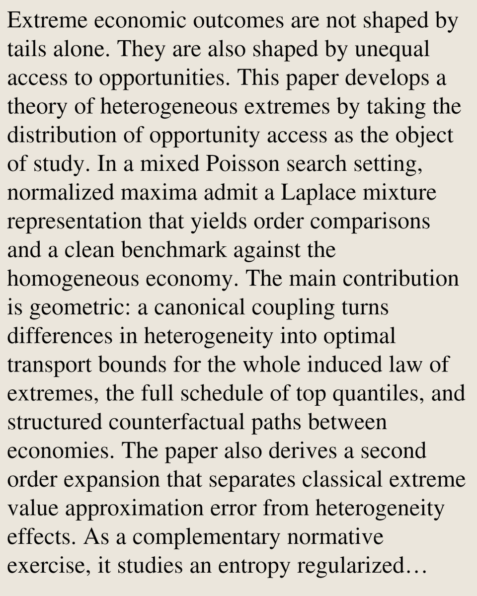 Theoretical Economics Papers tweet media