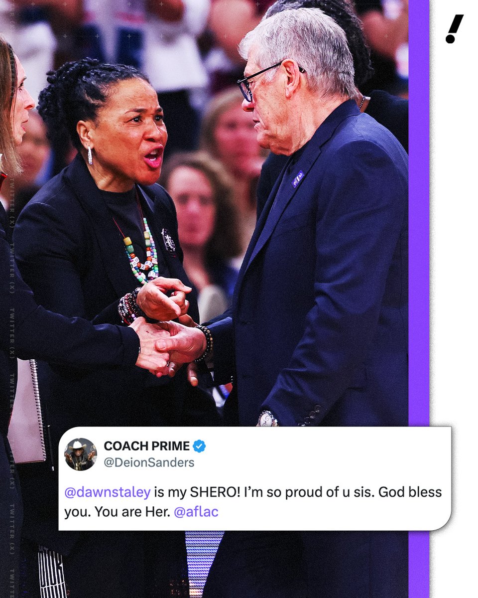 Deion Sanders posted this after the South Carolina-UConn game.