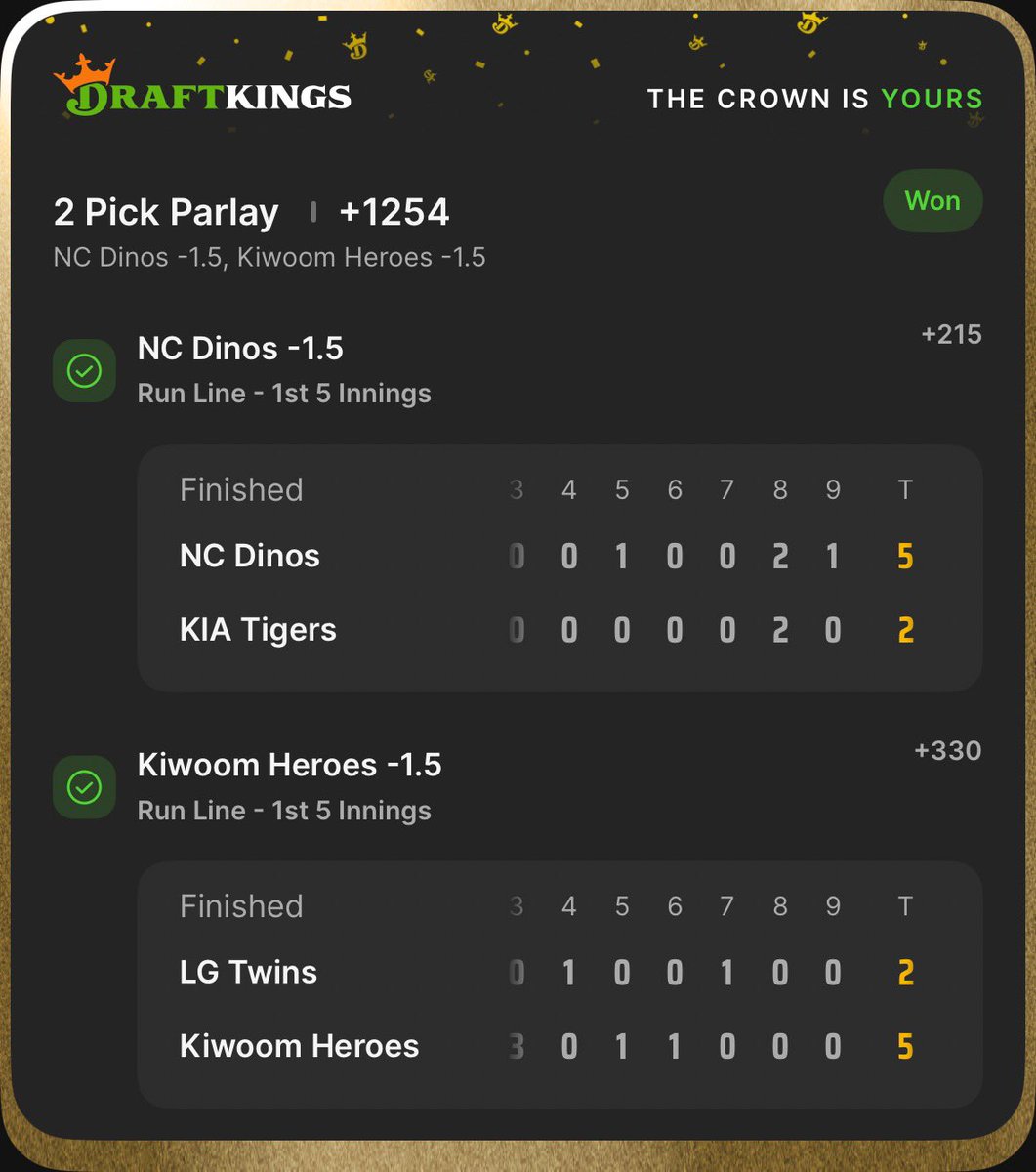 TheKnightCapper's tweet photo. WHO’S READY FOR KBO🍺

Like ❤️ + Repost ♻️ + Comment 🗣️

#1 KBO CAPPER ON THIS APP ✅

(+1254) VIP MEGA Lotto 💵

🇰🇷 NC Dinos -1.5💰
🇰🇷 Kiwoom Heroes -1.5💰

SHARPEST KBO PLAYS ON HERE 🏦

ONLY ACCOUNT TO TRUST OVERSEAS 👑 https://t.co/5MqCp7c8q8