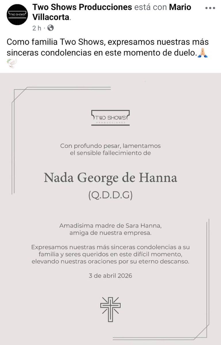 Se murió la mamá de la villana venezolana.

Ojalá que ese dolor le ablande el corazón.