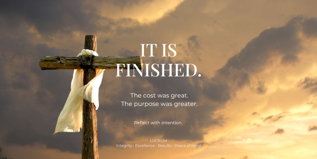 LucrumRE's tweet image. Today is Good Friday.
 
A reminder that the greatest victories don’t come through power, but through sacrifice.
 
Grateful for the perspective—and what it makes possible.
#GoodFriday #FaithDriven #LeadWithFaith #Lucrum