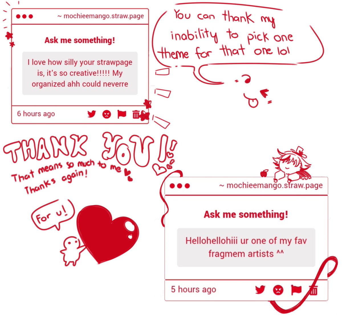 First two gimmicks!! Thank you for your submissions! 💛✨️