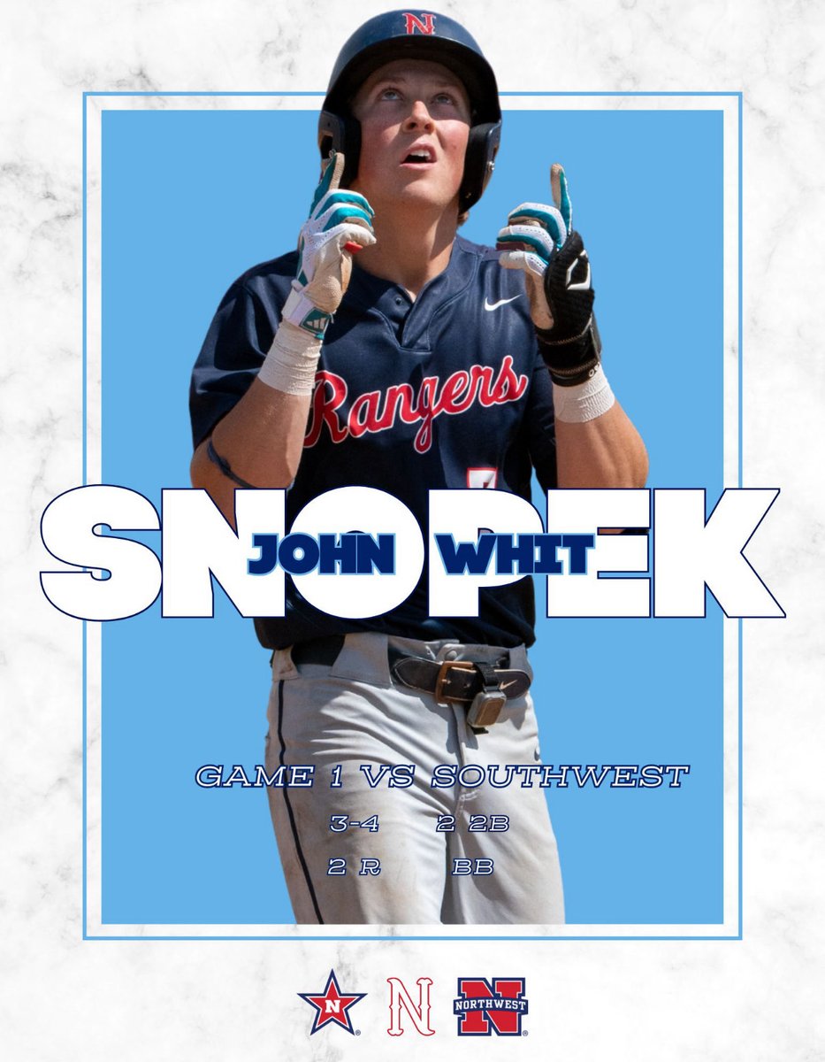 NWCCBaseball's tweet image. Rangers of the Game!

@JwSnopek27 X @tycepowers2024 

#ALLN || #RangerUp