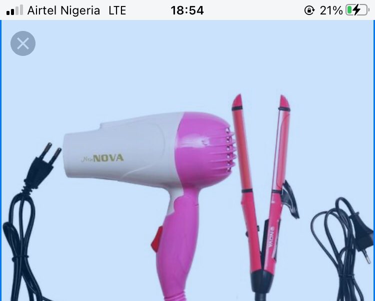 nel65529's tweet photo. @gameintel9ja @Tope_Orus @AbiolaBlackdiva Pls I’m a hairstylist, but dnt own a shop yet I make hair at home sometimes I do home service. Pls I will really appreciate this to make my job easier and faster.

The handryer is 12.500

The hair straightener is 18,500

God bless you boss @gameintel9ja

#JamalinSA https://t.co/d23UIKGi0q
