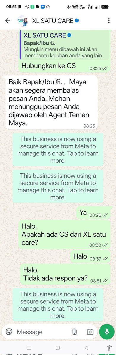 morr3no's tweet photo. Pelayanan macam apa ini, @xlsatu_  ? https://t.co/XTA5tLl8Ao