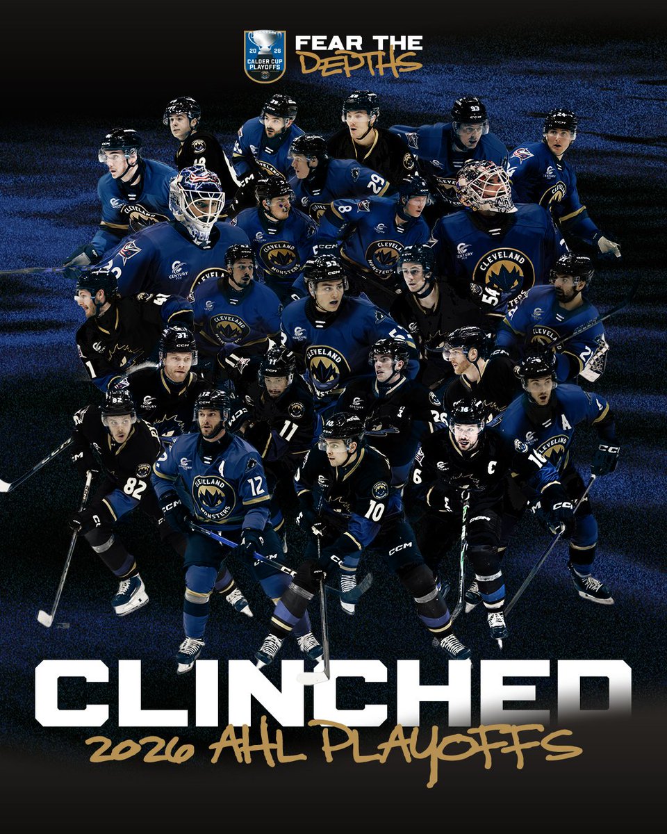 CLINCHED 😤

For the 3rd season in a row we're heading BACK to the #CalderCup Playoffs! 🏆