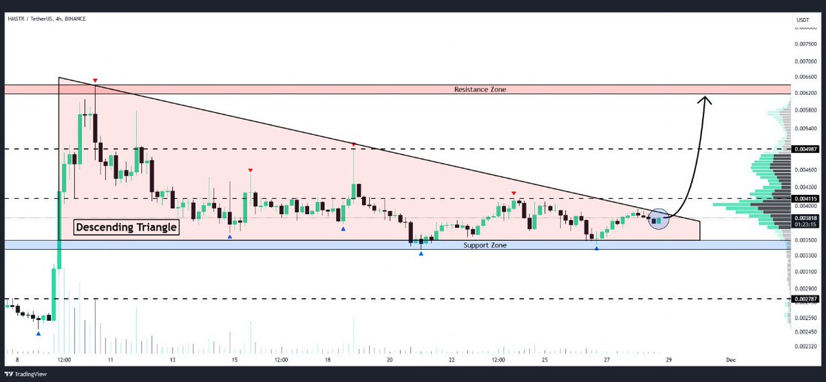 WHALES_CRYPTOt's tweet image. #HMSTR is ready to breakout from the descending triangle on the 4H chart
Targets include $0.0041, $0.0050 and $0.0062🎯

👇Crypto Traders-join Telegram👇 

t.me/Whales_Crypto_… 
.
