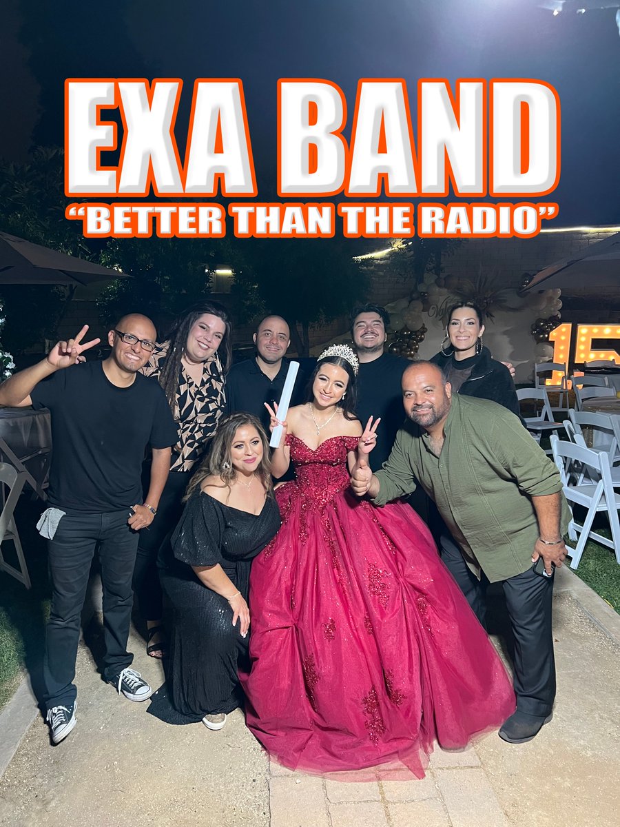 ExxaBand's tweet photo. Grupo Versatil Riverside, CA | Latin Band Riverside, CA | Banda Versátil Riverside, CA | Exa Band (818) 869-0392
@exaband
#latinband #sweet16 #quinceanera #bandaversatil #grupoversatilriverside #latinbandriverside #quinceanera #sweet16 #party #fiesta https://t.co/5jO5IS7tAR