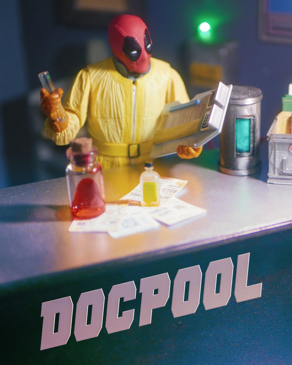 KIDULT_1983's tweet image. Deadpool in the lab: 0% chemistry skills, 100% chaos. Breaking Bad energy meets toy photography.
#Deadpool #ToyArt #ActionFigure