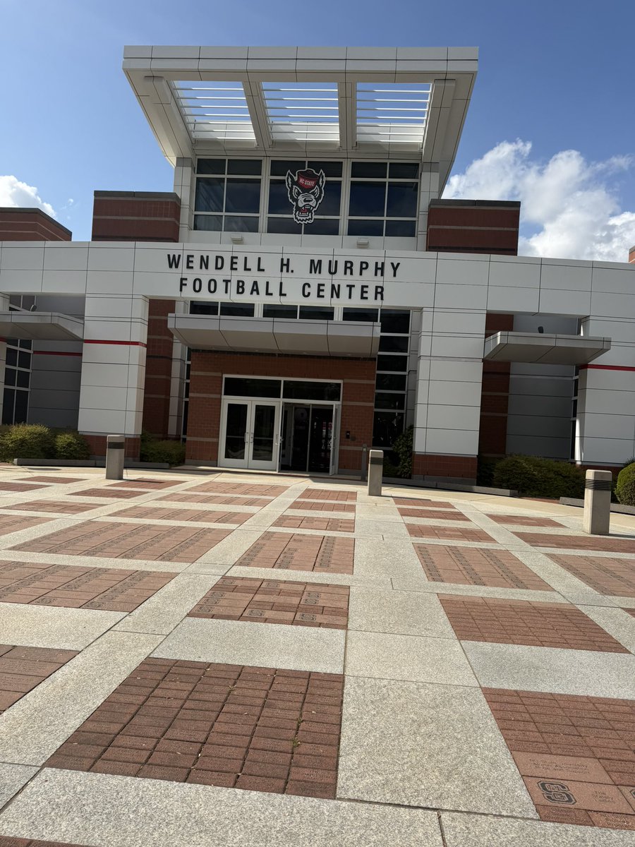 Great and exciting experience <a href="/PackFootball/">NC State Football</a> had great conversations with players and coaches and will love to be back <a href="/CoachJBroadway/">Coach Josh Broadway</a> <a href="/CoachWill1906/">Coach Stanley Williams</a> <a href="/SSS_Pride/">Smithfield-Selma Spartan Football</a> <a href="/CoachSwole83/">William Walker Sr</a>