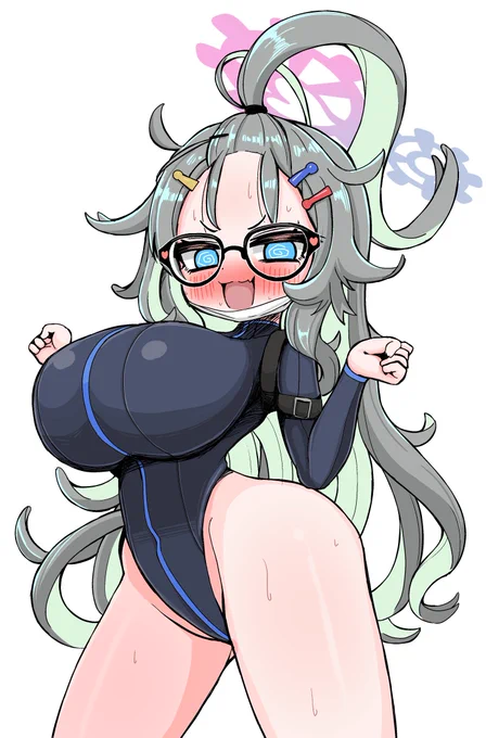 公式で既にピチピチのボディスーツのコスプレをさせられている姫木メルのファンアートももっと増えたらいいなぁと思っています (ウィッグOFF/ON)