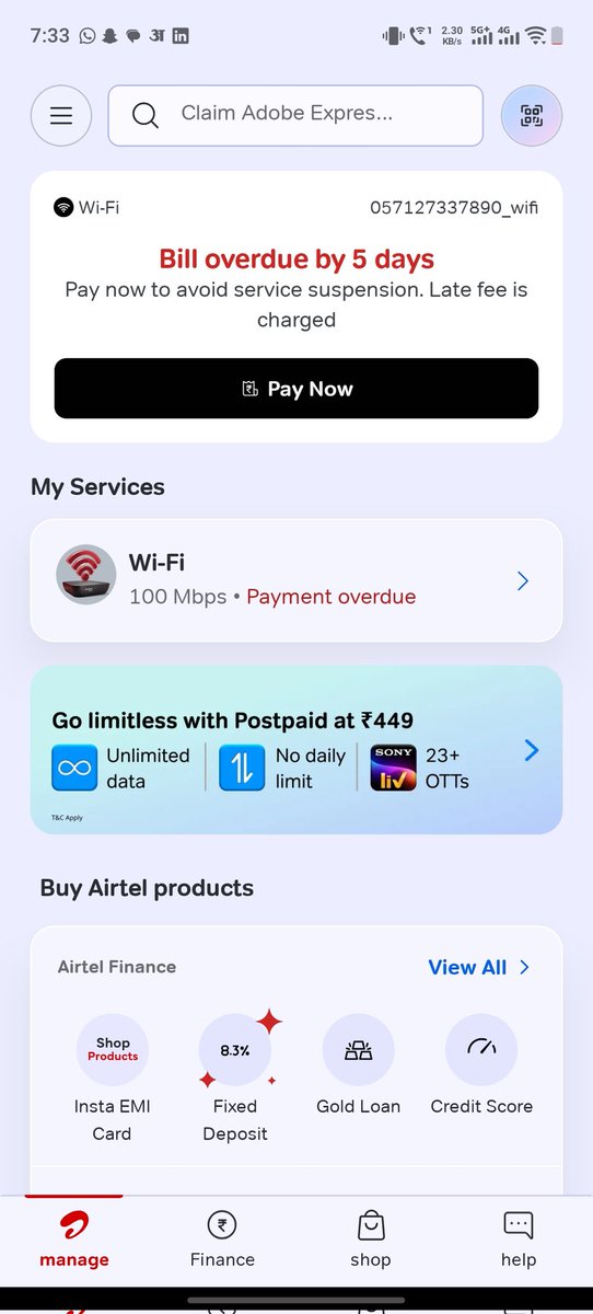 dkupadhyaybjp's tweet image. @airtelindia Payment cleared on 02.04.2026, yet outstanding still showing. Request immediate verification, closure, and service resumption. #CustomerSupport #ActionRequired
@TRAI
@GoI_MeitY