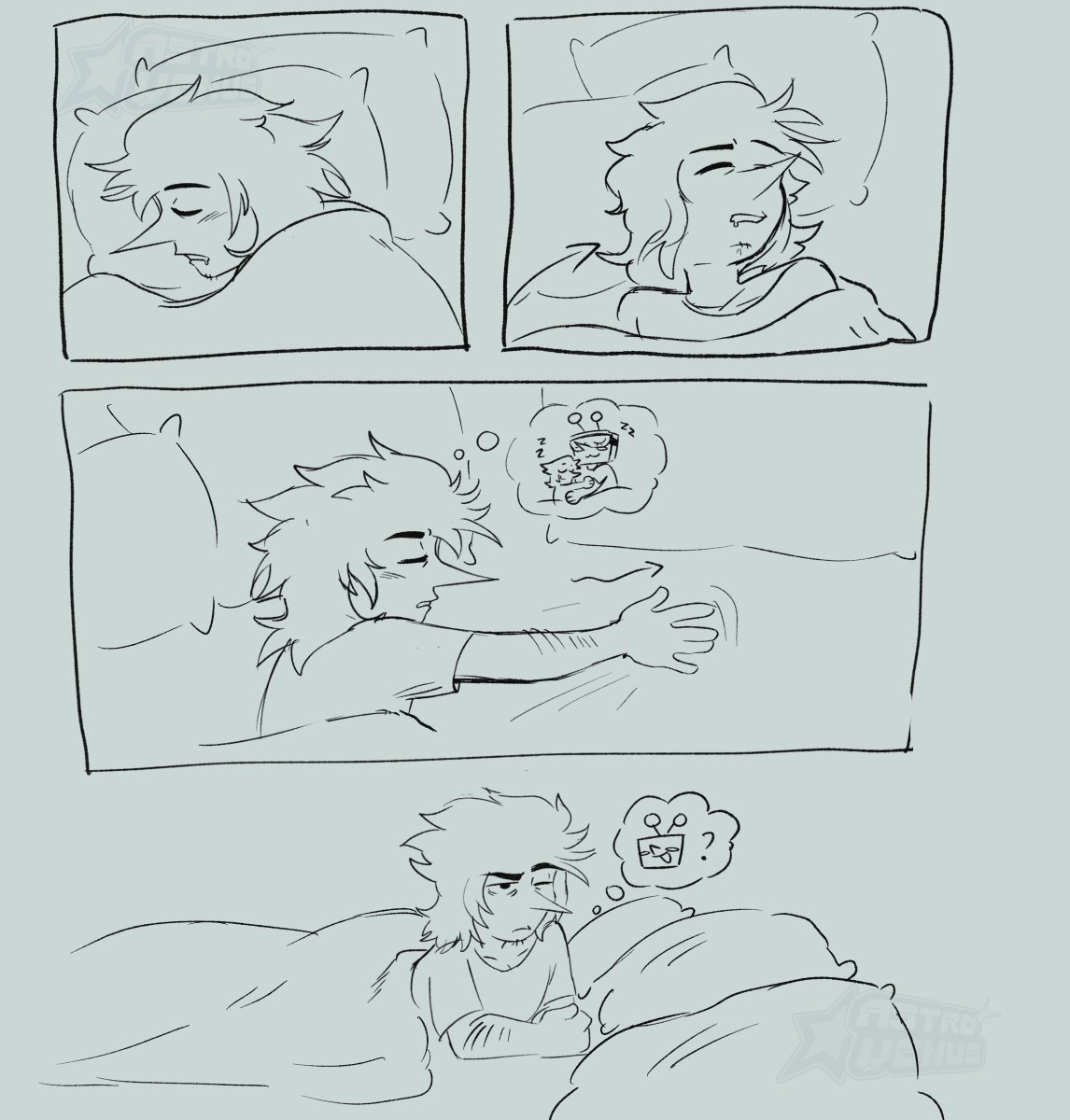 Astro_Venus44's tweet photo. cr1nge comic i made during classes 
(4/7)
#spamtenna #deltarune https://t.co/VuUycCdLHE