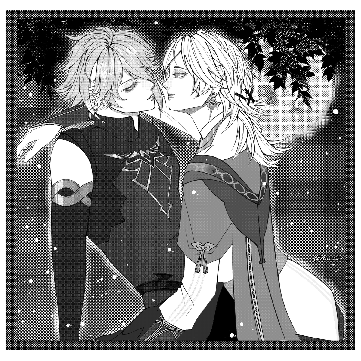 Uh, I think the moon is reflected in your eyes 🌱🏦
 
#アルカヴェ #HaiKaveh