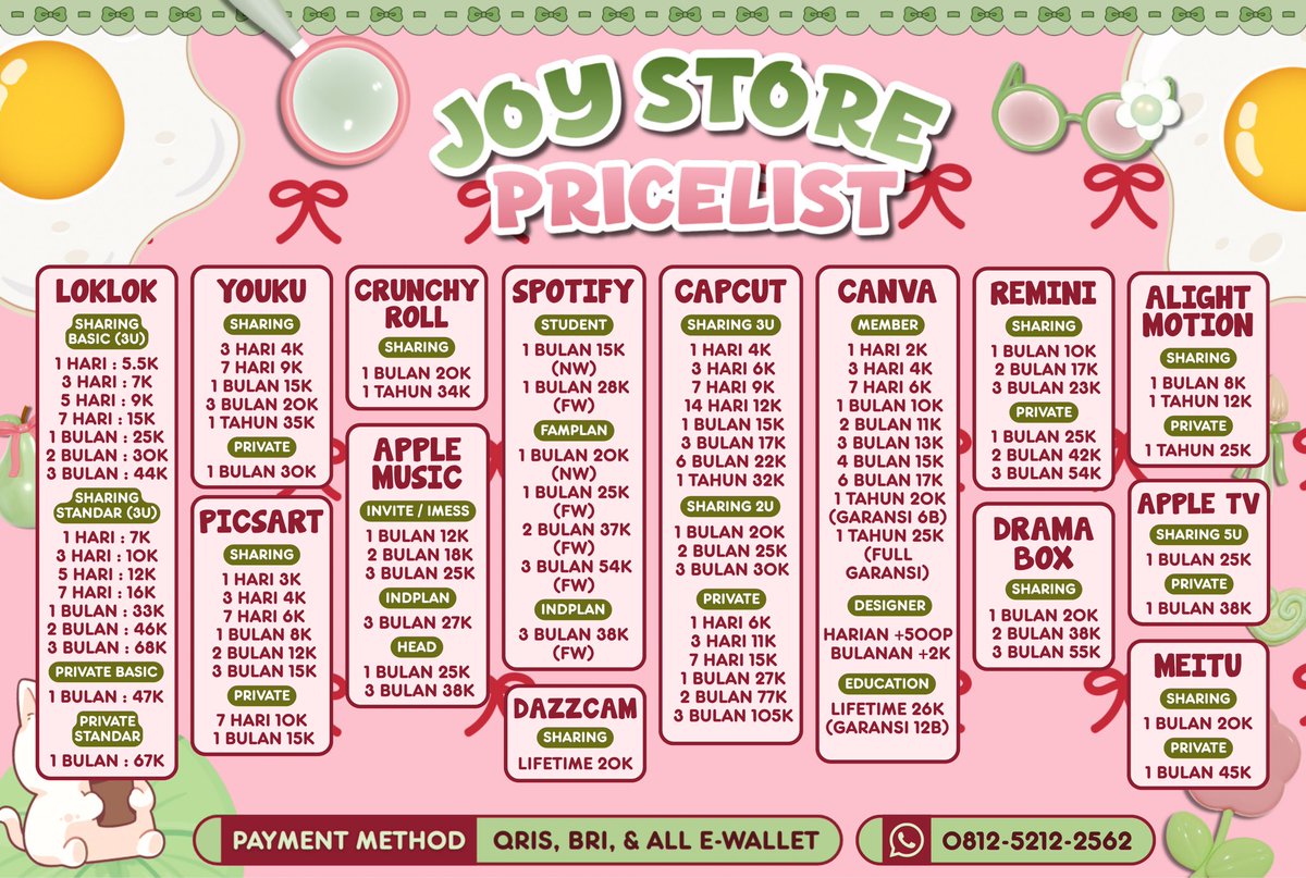 00jjoy's tweet photo. @iamgoooooosee sini kak! lgsg ku proses! 🩷
⋆  testimoni : https://t.co/mSWfYiWju6
⋆  wa : https://t.co/Syq4XzYy9S https://t.co/NTtsTE60RB