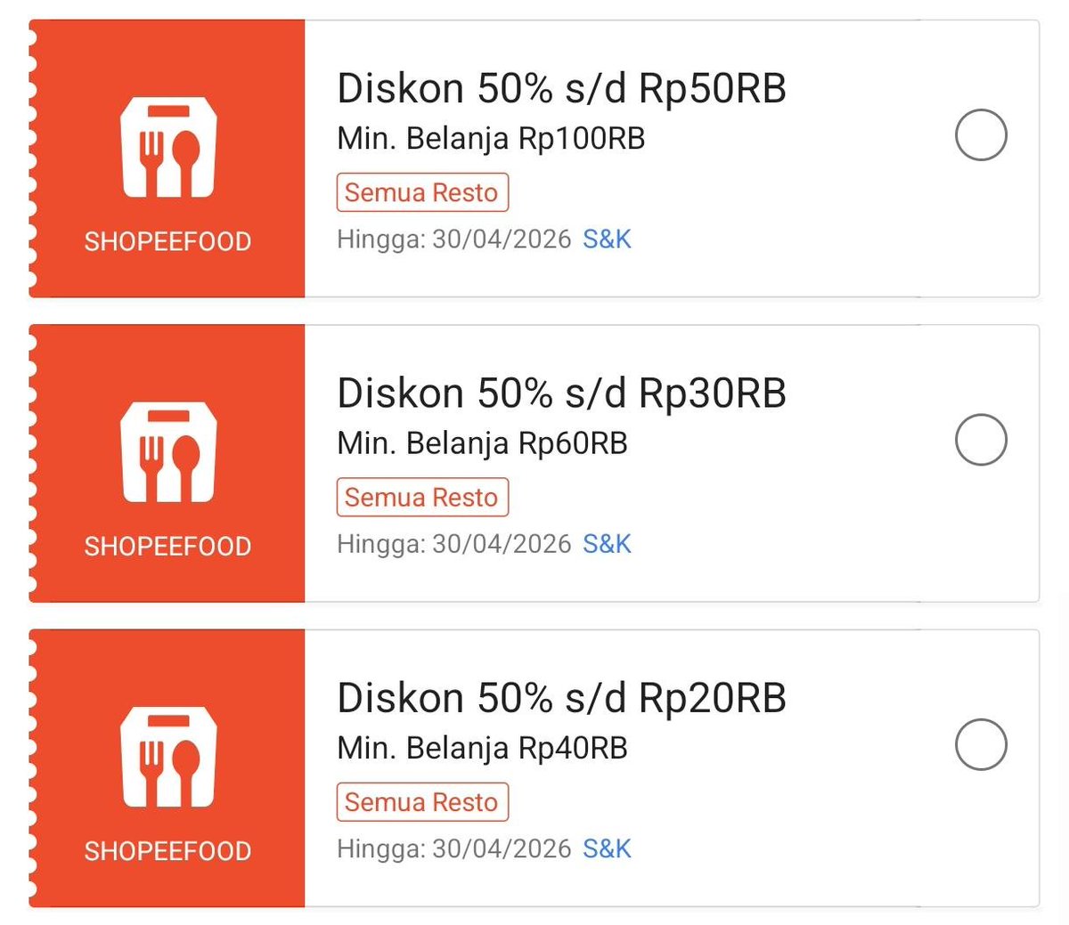 Akun fore Rp1000 & kopi kenangan Rp1500 tweet media