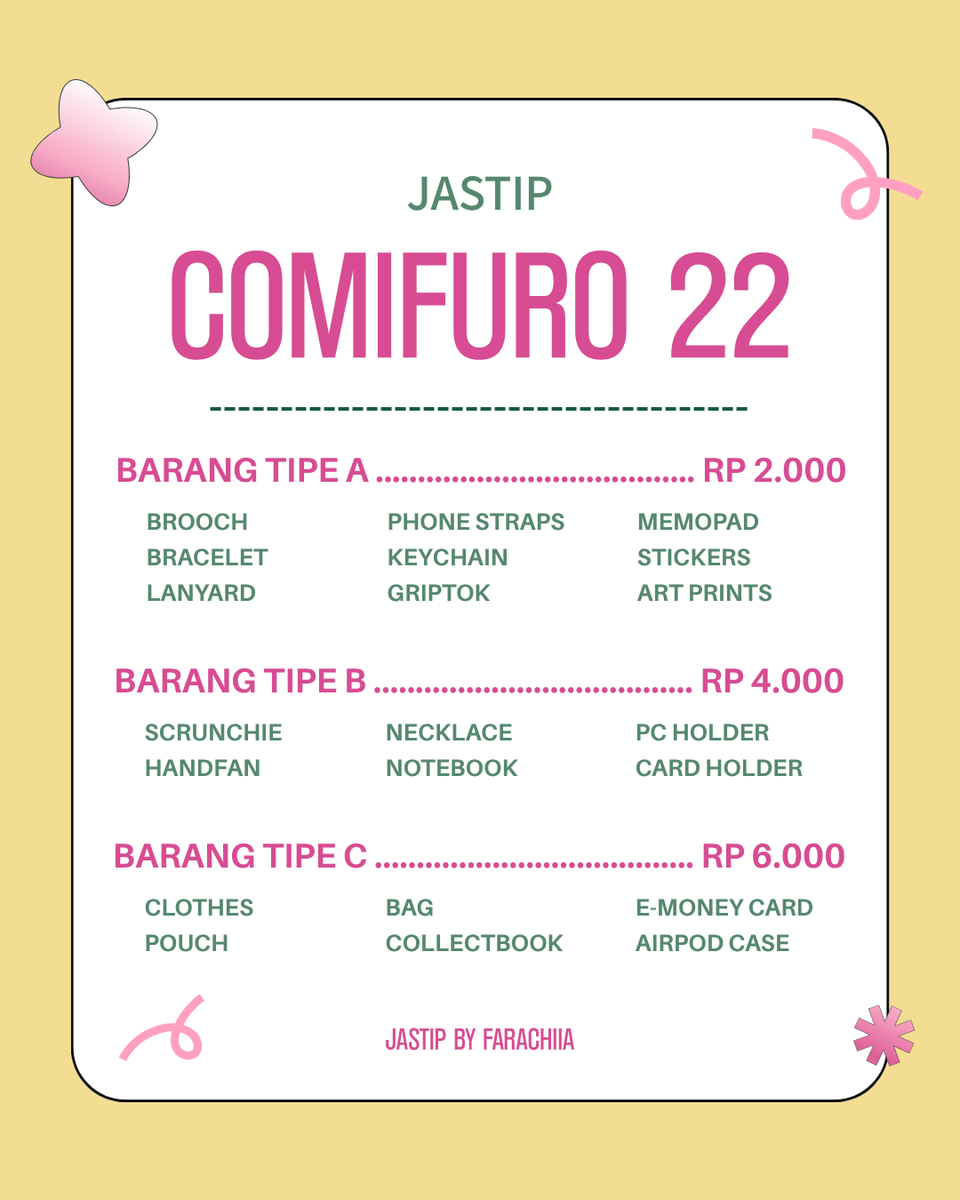 fara ♡ Open Jastip CF22 tweet media