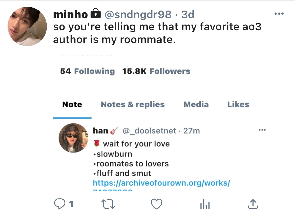 linospillowcase's tweet photo. 🐿️🐰 mvnsng socmed au!!

jsvng is a well-known fanfic writer. when his friend suggests he start writing a fanfic with his crush, mvnho (his roommate) and himself, he may or may not have started exactly that. little did the writer know, mvnho was an avid reader of his. https://t.co/AIPWqrnmWS