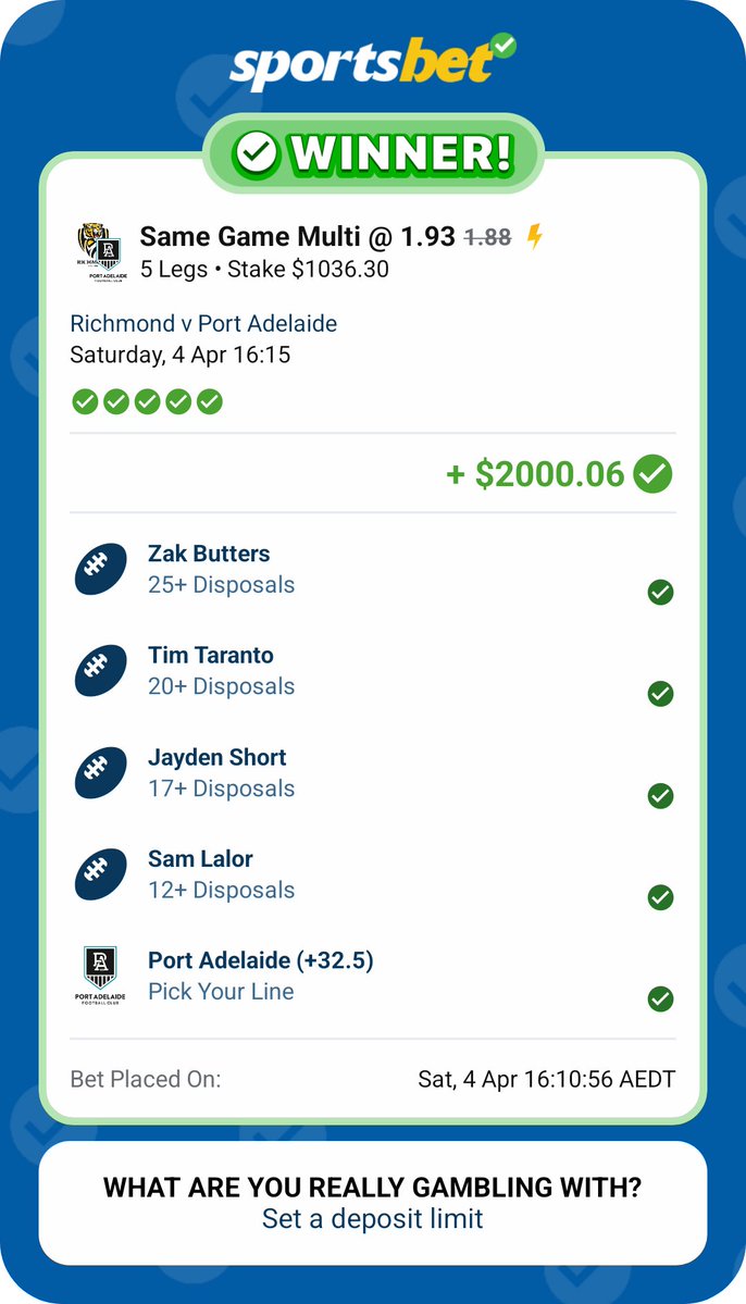 Sammy Lalor on the siren to cash my multi. That is why he is the GOAT. 🔥🐐