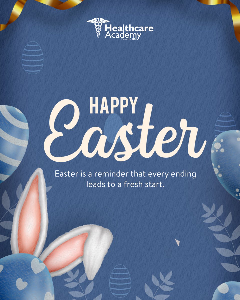HealthcareAcad's tweet photo. This Easter reminds us that every ending carries the promise of a new beginning. 

We believe in fresh starts, new hopes, and brighter futures - just like the spirit of this beautiful season.

#HappyEaster #NewBeginnings #HealthcareAcademy #FreshStart #HopeAndGrowth #FutureReady https://t.co/rV0uFtRR81