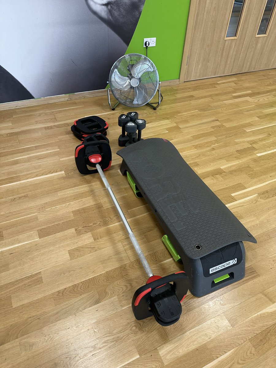 2 classes back to back today so all set up ready to go 💪