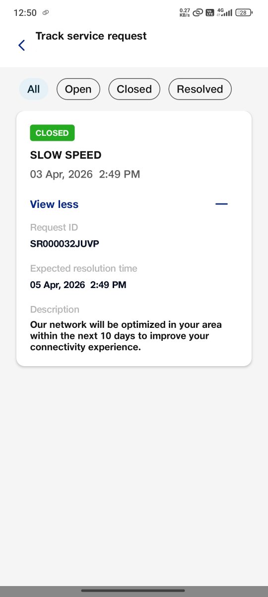 lostonef's tweet image. No 5G for 4 days in my area! I’ve paid in ADVANCE until August, but 
@JioCare  is failing to provide service. Why should I give my hard-earned money for free? 
Resolve this or REFUND my balance immediately.

SR: SR000032JUVP

@reliancejio
@jagograhakjago
 #Jio5G #NetworkIssue