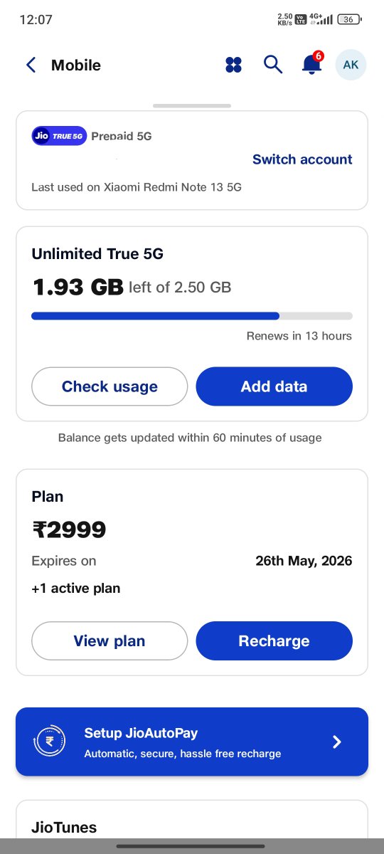 lostonef's tweet image. No 5G for 4 days in my area! I’ve paid in ADVANCE until August, but 
@JioCare  is failing to provide service. Why should I give my hard-earned money for free? 
Resolve this or REFUND my balance immediately.

SR: SR000032JUVP

@reliancejio
@jagograhakjago
 #Jio5G #NetworkIssue