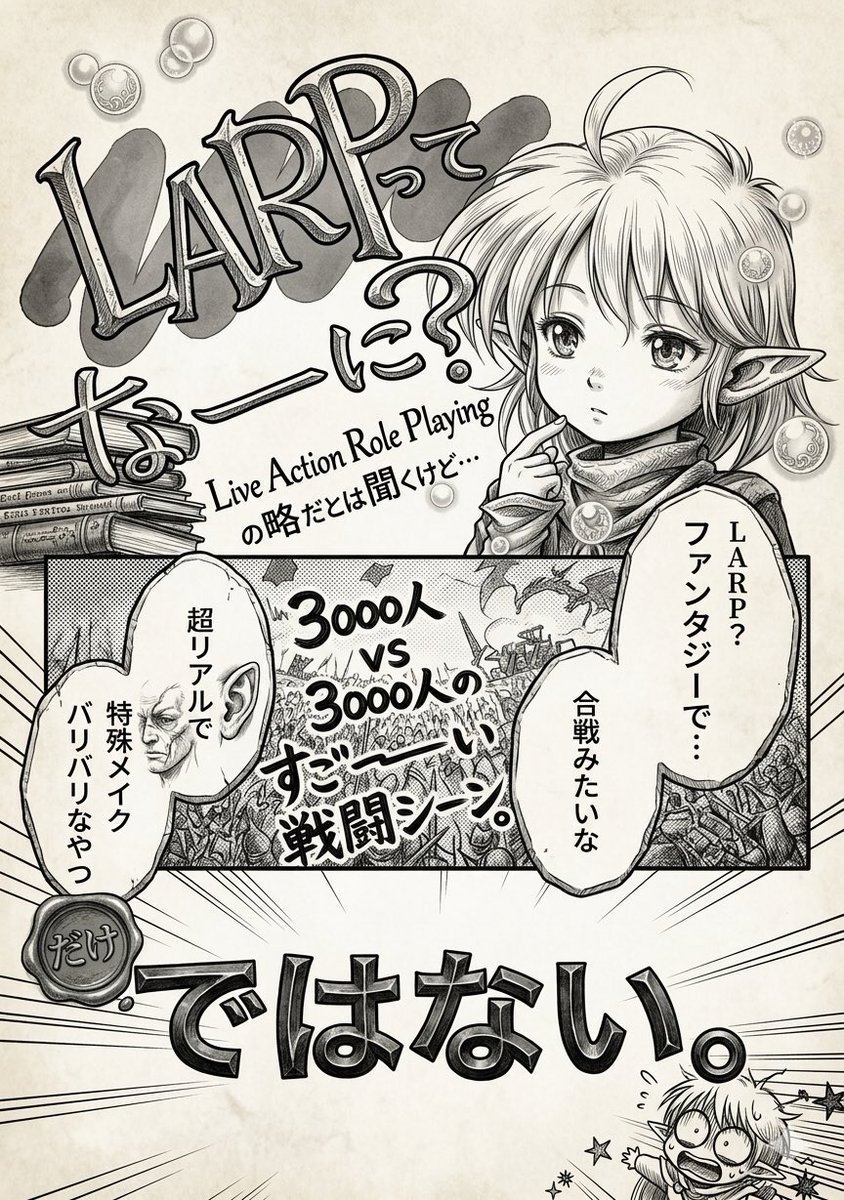 Alice_jem's tweet photo. LARPって何？（1/2）→ https://t.co/yDozo2lUNe