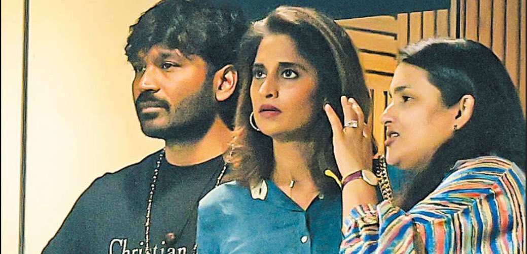 saloon_kada's tweet photo. #Dhanush &amp; #Shalini Yesrerday At #CSKvsPBKS Match in Chepauk😍❤️ https://t.co/qIJtC47OWS