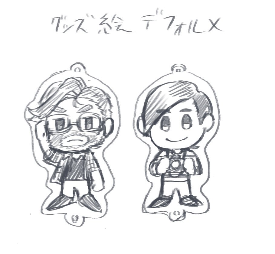 2D___________'s tweet photo. アイコンｸﾘｽｻﾏにしてるけど洋ゲフェスに参加するのはYⅡKです。時間があればｽﾊﾟﾑ㌧のなんか出せないかなとか思ってはいるけどⅠ.Ⅴのマイケルの本出すってずっと決めてた事なので。
とりあえずのリハビリ落書きとグッズ絵のスケッチだけ… https://t.co/He2nwaUrLv