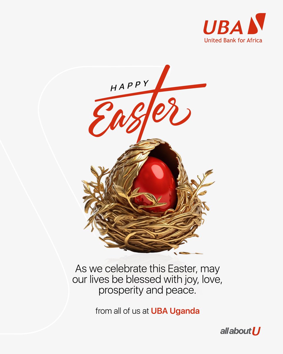 UBAUganda's tweet photo. A stone rolled away.
A quiet victory.
A timeless reminder that hope always finds a way. ✨
This Easter, we celebrate new beginnings, renewed strength, and the promise of brighter days ahead.
Happy Easter from all of us at UBA Uganda.
#AfricasGlobalBank #ItsAllAboutUs https://t.co/D11g5vIAjQ