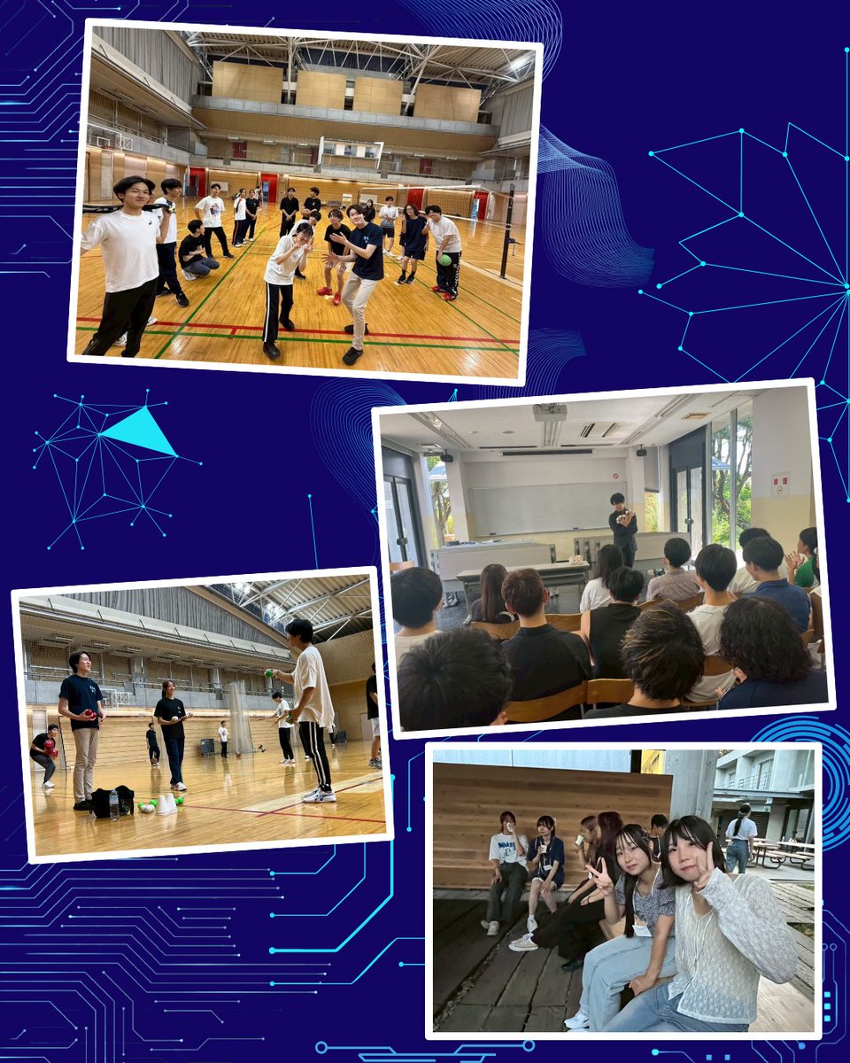 kogakuin_magic's tweet photo. 活動紹介その4【8月：夏合宿】
マジソ最大級の夏イベント、夏合宿！☀️ 大学の施設を借りて、マジックやジャグリングにどっぷり浸かります。
✅ マジック＆ジャグリング練習 ✅ BBQ、花火、スポーツ大会も全力投球！

最高の夏休みを、この仲間と一緒に作りませんか？🌊 #工学院大学 #春から工学院 https://t.co/KhTZf3fssP