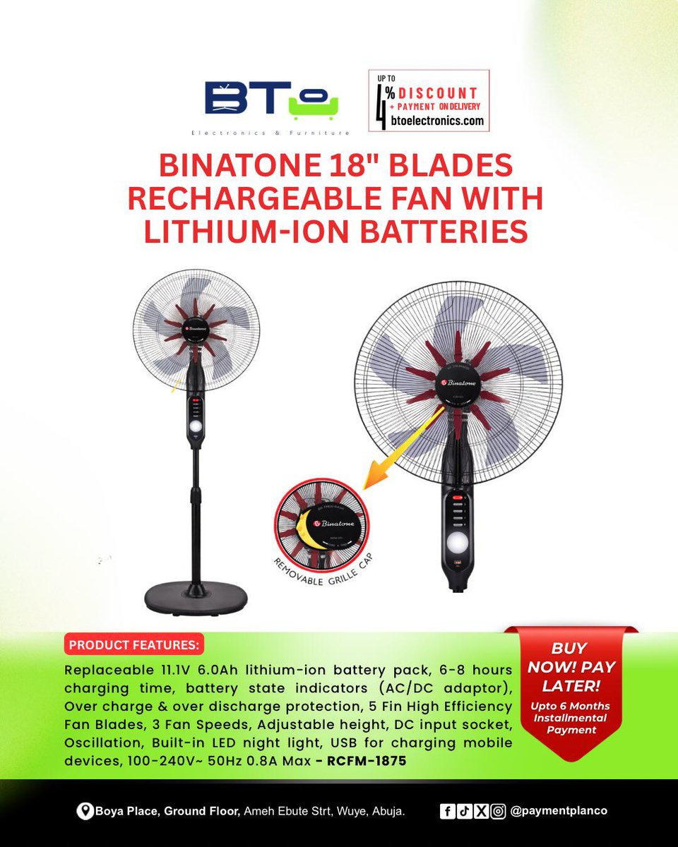 PaymentPlan Company & BTO Electronics Abuja tweet media