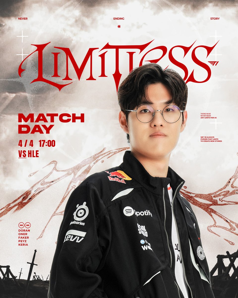 𝟮𝟬𝟮𝟲 #𝗟𝗖𝗞 𝗧𝟭 𝗠𝗮𝘁𝗰𝗵 𝗗𝗮𝘆

📍 T1 vs HLE
 ⏰ 17:00 KST 
📺 ch.sooplive.co.kr/aflol

#TogetherAs1 #T1WIN