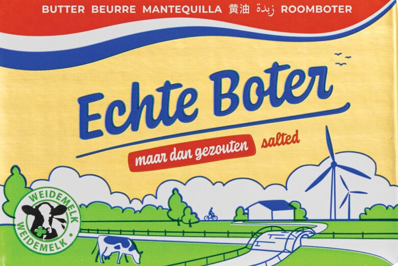 MackAttackXRP's tweet photo. The Dutch government has now truly become woke and has completely lost its mind.
Buttergate. Parcels of 'Real Butter' have windmills instead of Real Mills and half the number of cows, which entails halving the livestock population.
#EchteBoter #Netherlands 🐄🐄 https://t.co/3mXH0rQuz7