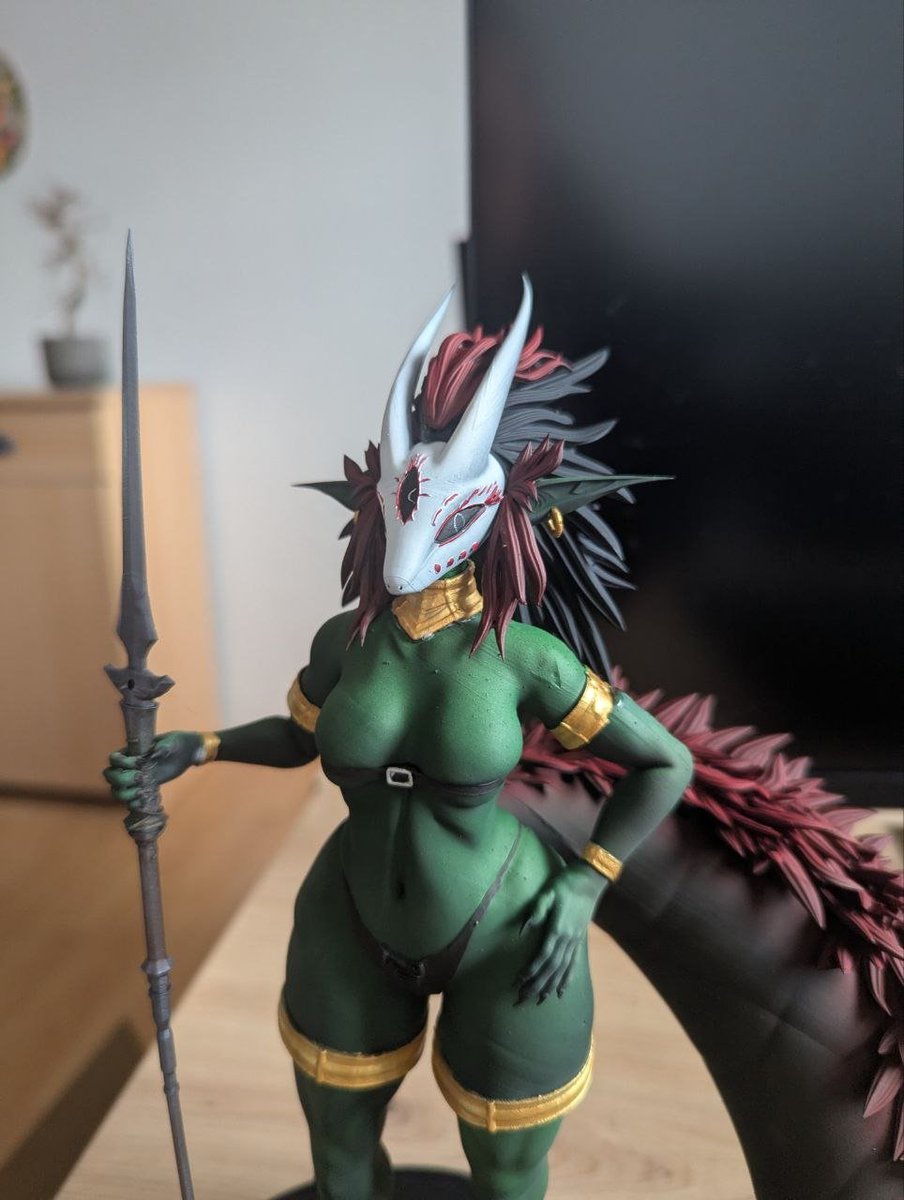 Sijder111's tweet photo. Finally printed and painted a cutie inspired by an amazing design by
@Exobelos https://t.co/7oLAztoWhz