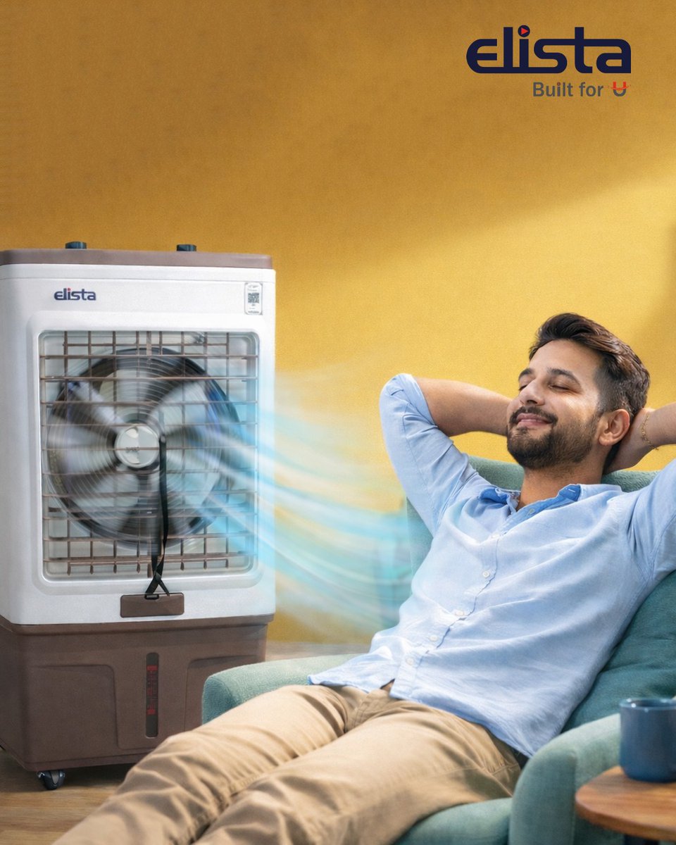 ElistaWorld's tweet photo. Chill mode: ON. ❄️🧘♂️
Engineered for powerful air throw and ultimate relaxation. With Elista, every corner of your home feels like a sanctuary.
Upgrade your summer experience today.
#ElistaCoolers #SummerEssentials #FreshAir #StayCool #BuiltForU https://t.co/zKvLtxiNnt